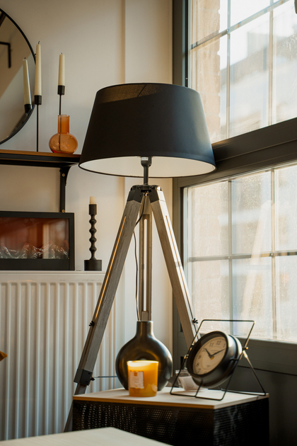 Świecznik Home & Styling Collection 23 cm Czarny (8719987611100) - obraz 8