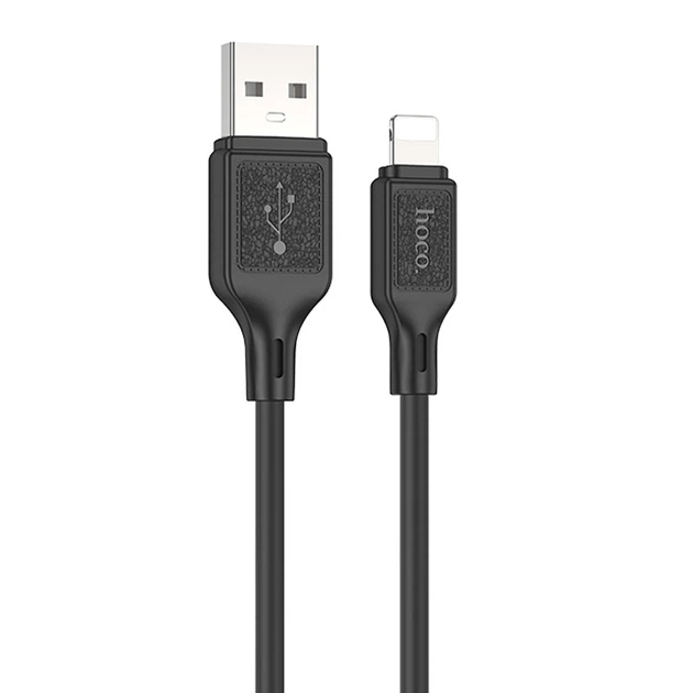 Дата кабель Hoco X90 Cool silicone USB to Lightning (1m) Black - Фото 1 Дата кабель Hoco X90 Cool silicone USB to Lightning (1m) Black - изображение 1