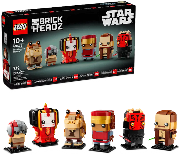 Zestaw klocków LEGO Star Wars BrickHeadz Mroczne widmo 732 elementy (40676) - obraz 1