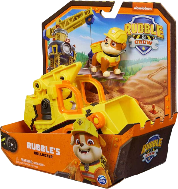 Игровой набор Spin Master Rubble&Crew Кремез и команда Базовый строительный автомобиль с фигуркой Кремеза (SM28500/6066511) - Фото 2 Игровой набор Spin Master Rubble&Crew Кремез и команда Базовый строительный автомобиль с фигуркой Кремеза (SM28500/6066511) - изображение 2