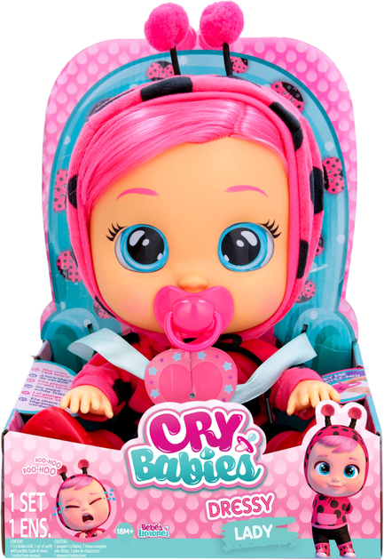 Lalka bobas TM Toys Cry Babies Dressy Lady 30 cm (8421134081468) - obraz 1