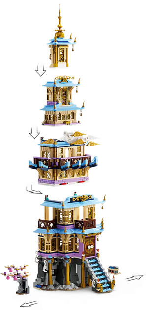 Rozetka.pl | Zestaw klocków LEGO Monkie Kid: Niebiańska pagoda