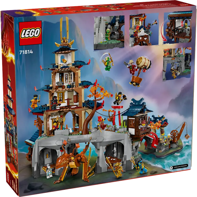Конструктор LEGO Ninjago: Турнірне місто з храмом 1650 елементів