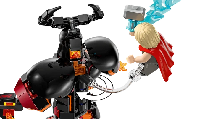 Конструктор LEGO Marvel: Тор против фигурки Суртура 245 элементов