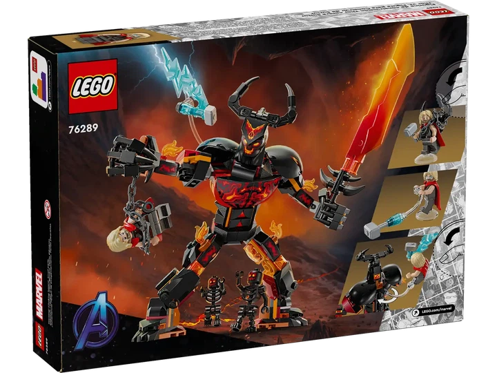 Конструктор LEGO Marvel: Тор против фигурки Суртура 245 элементов