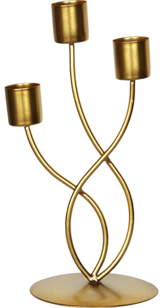 Подсвечник металлический YiWu Golden 22.5 см (30000024) – купить