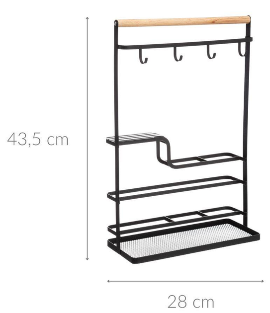 Organizer kuchenny z haczykami 5five Simply Smart metalowy (3560238702994) - obraz 2