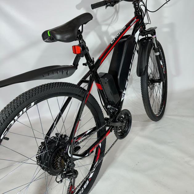 Велосипед з Е-комплектом 27.5" Cross Tracker 48 В 450Вт 12 Ah/ до 40-45 км запас ходу + ручка мотоциклетного типу з індикатором заряду та ключами. - зображення 5