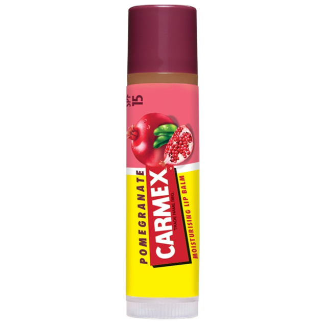 Бальзам для губ в стіку Carmex зі смаком гранату 4,25 г - Фото 1 Бальзам для губ в стіку Carmex зі смаком гранату 4,25 г - изображение 1