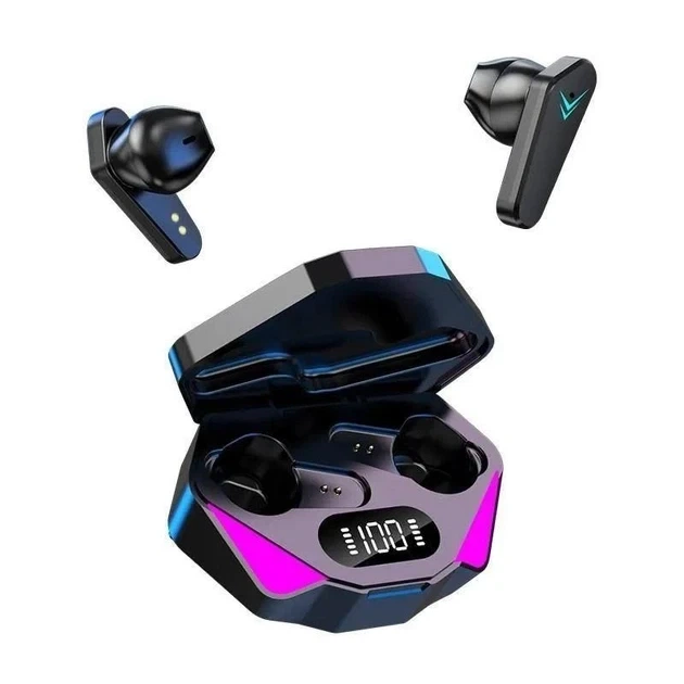 Ігрові геймерські бездротові навушники Bluetooth TWS X15 стерео гарнітура з мікрофоном зарядним кейсом - Фото 6 Ігрові геймерські бездротові навушники Bluetooth TWS X15 стерео гарнітура з мікрофоном зарядним кейсом - зображення 6