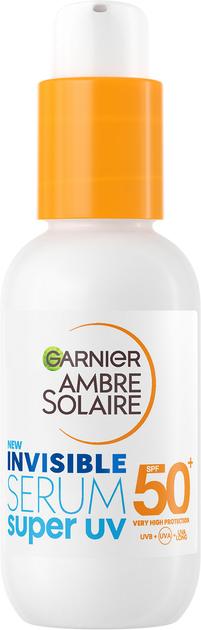 Сонцезахисна невагома сироватка Garnier Ambre Solaire для шкіри обличчя SPF 50+ 30 мл (3600542518376) - зображення 1