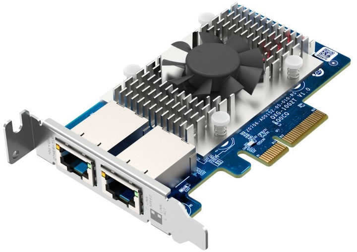 Karta sieciowa QNAP Dual-port 5-speed 10 GbE (RJ45) Network Expansion Card (QXG-10G2T) - obraz 4
