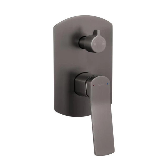 Душевая система Qtap Slavonice Gunmetal Black PVD оружейная сталь из латуни скрытого монтажа на два потребителя QTSLA113GMB45899 - изображение 6