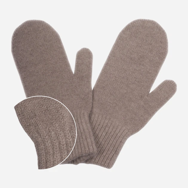 Варежки женские вязаные Malisa Грейс 12-MITTEN-LT-134 One Size Русые - Фото 2 Варежки женские вязаные Malisa Грейс 12-MITTEN-LT-134 One Size Русые - изображение 2