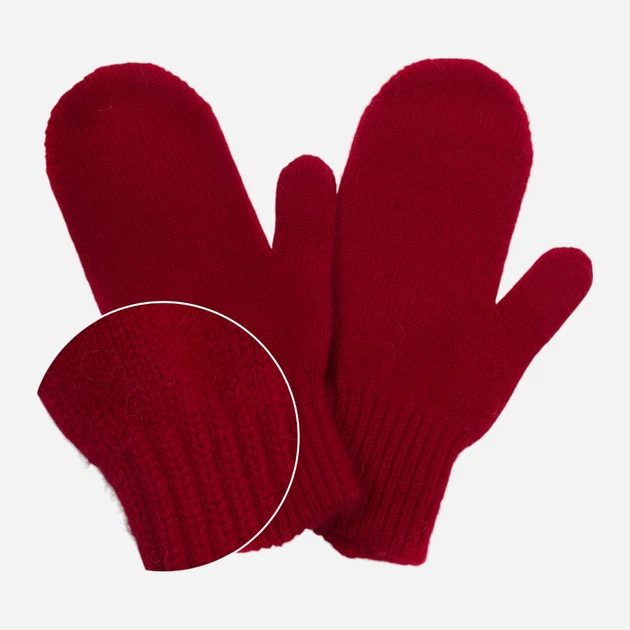 Варежки женские вязаные Malisa Грейс 12-MITTEN-LT-31 One Size Вишня - Фото 2 Варежки женские вязаные Malisa Грейс 12-MITTEN-LT-31 One Size Вишня - изображение 2