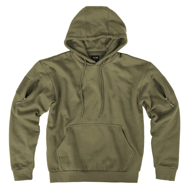 Толстовка тактическая зеленая Mil-Tec Ranger 11472312 - 3ХL - изображение 6