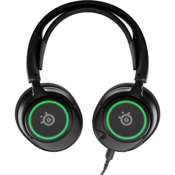 Провідні ігрові навушники з мікрофоном SteelSeries Arctis Nova 3 RGB Black MultiPlatform Black (61631) - Фото 5 Провідні ігрові навушники з мікрофоном SteelSeries Arctis Nova 3 RGB Black MultiPlatform Black (61631) - зображення 5