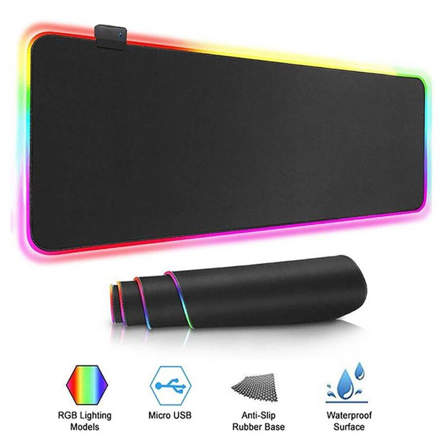 Игровая поверхность, коврик для мышки TWolf P3 |800x300x4mm| с LED RGB подсветкой - изображение 11
