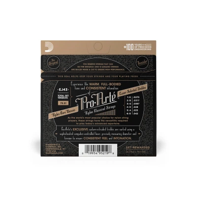 Струны для гитары D'Addario Pro-Arte Light Tension (EJ43) - Фото 3 Струны для гитары D'Addario Pro-Arte Light Tension (EJ43) - изображение 3