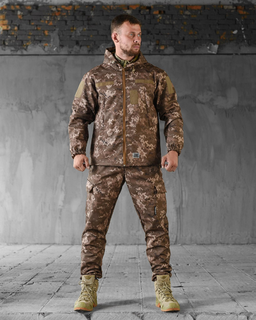 Тактичний костюм демісезонний SoftShell M піксель (89032) - зображення 1