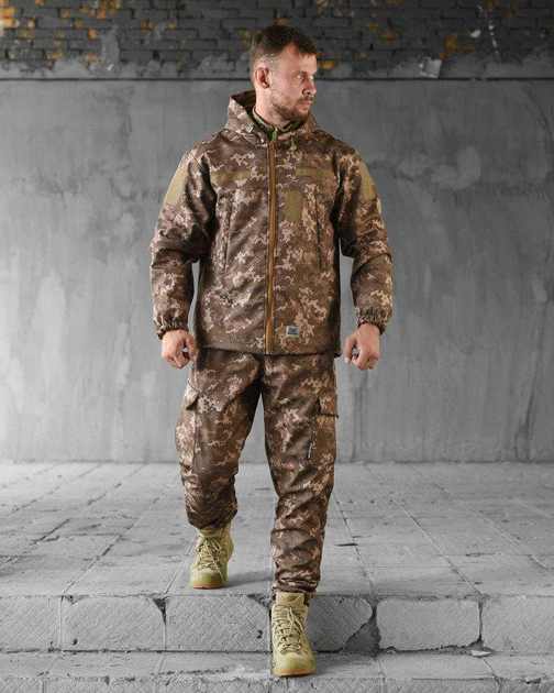 Тактический демисезонный костюм SoftShell S пиксель (89032) - изображение 2