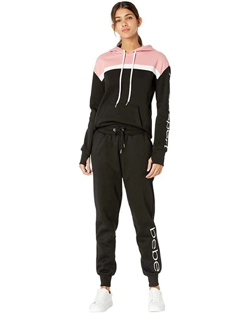 Спортивный костюм женский Bebe Color: Pink-Black Outline Logo Размер: S - изображение 4