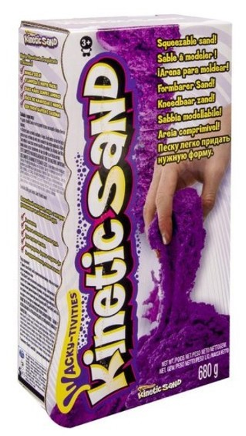 Пісок кінетичний Spin Master Neon Purple Kinetic Sand 680 г (5907486768064) - зображення 1