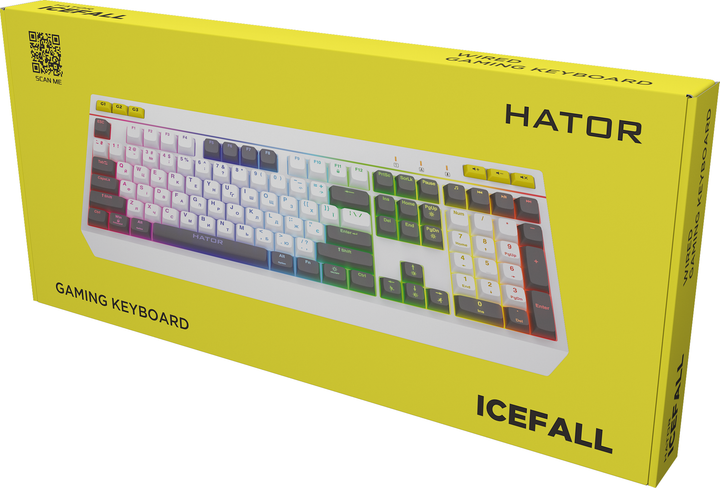 Клавиатура Hator Icefall USB White (HTK405UA) - изображение 6