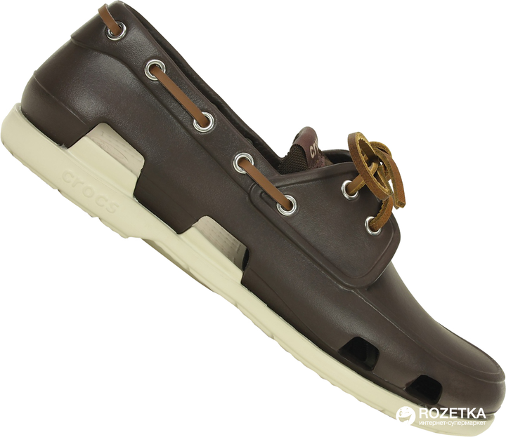 Мужские топсайдеры Crocs Jibbitz Beach Line Boat Shoe Men 14327-26L-M9 ...