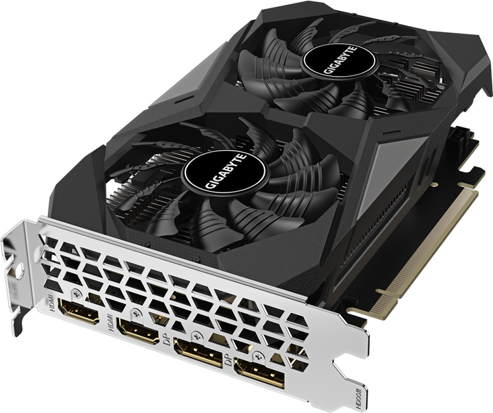 Видеокарта Gigabyte PCI-Ex GeForce RTX 3050 Windforce OC 6G 6GB GDDR6 (96bit) (1477/14000) (2 x HDMI, 2 x DisplayPort) (GV-N3050WF2OC-6GD) - изображение 3