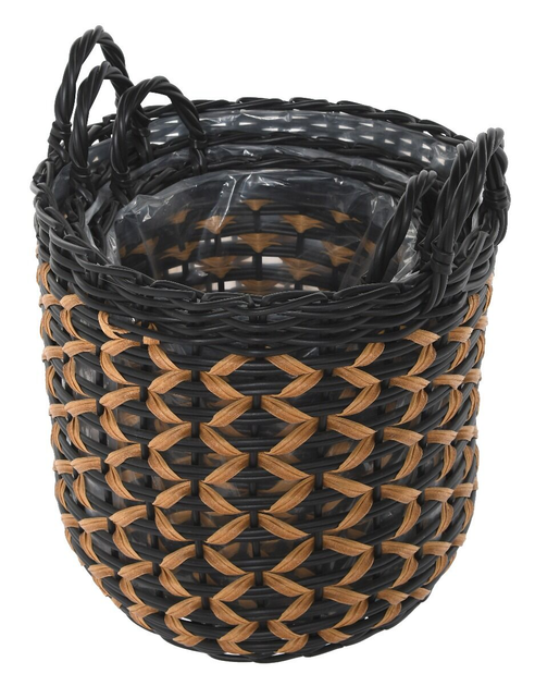 Садовий горщик OTE D015 27 x 34 x 32 (43) см Black-Beige (5908221408337) - зображення 4