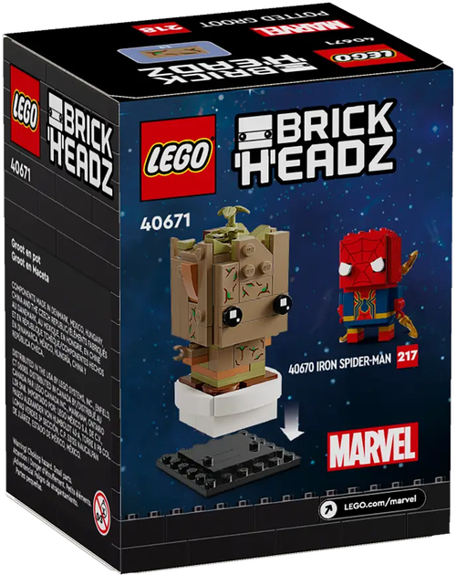Zestaw klocków LEGO Marvel Groot w doniczce 113 elementów (40671) - obraz 4
