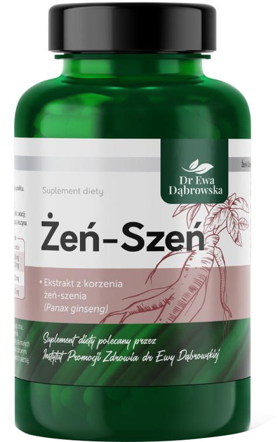 Naturalny suplement DR Ewa Dąbrowska Żeń-Szeń 60 szt (5906395564316) - obraz 1