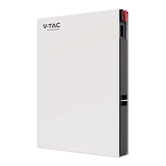 Аккумуляторная батарея настенная V-TAC SLIM VT-48160 LiFePO4 51,2V 160Аh 7.64kWh,(100/100A) 600x830x111mm, 80kg - изображение 4