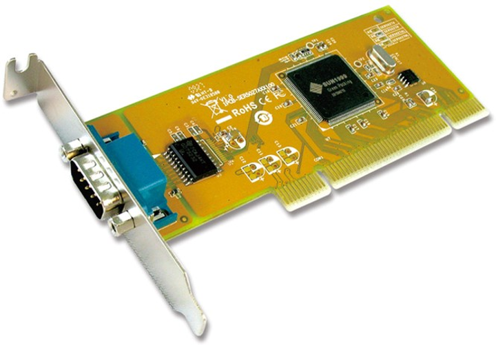 Karta rozszerzeń Sunix 1-port RS-232 Universal PCI Low Profile Serial Board (SER5027AL) - obraz 1