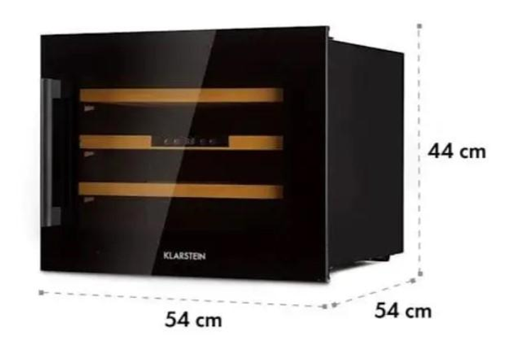 Вбудований винний холодильник Klarstein Vinsider 24 Onyx Edition 24 57 л чорний - изображение 2