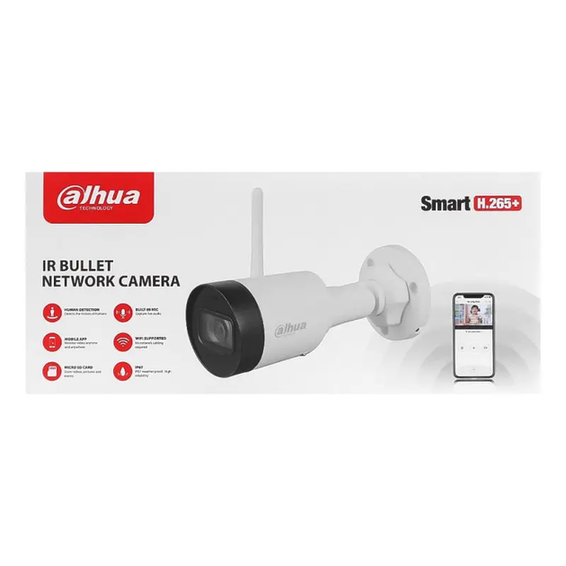 Уличная Wi-Fi IP камера с микрофоном Dahua IPC-HFW1430DS1-SAW, 4Мп - изображение 7