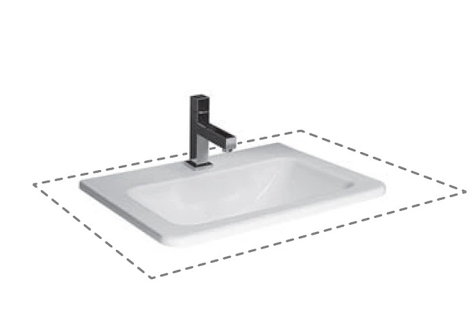 Раковина JIKA Cubito H8174220001041 с отверстием белая – фото, отзывы ...
