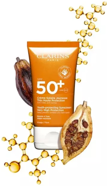 Сонцезахисний крем для обличчя Clarins SPF 50+ 50 мл (3666057217340) - зображення 2