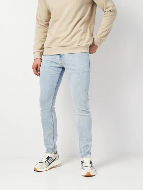 Джинси Skinny чоловічі H&M 0347149 27 Темно-блакитні (KAY2000001536742) - Фото 1 Джинси Skinny чоловічі H&M 0347149 27 Темно-блакитні (KAY2000001536742) - зображення 1