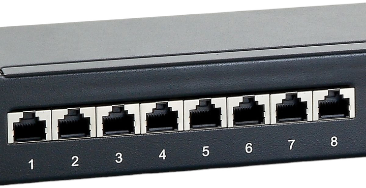 Patch panel Equip 19" 1U CAT6 24xRJ45 do szafy serwerowej/racka Black (4015867111567) - obraz 3