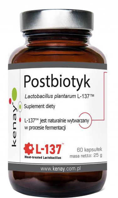 Дієтична добавка Kenay Postbiotyk Lactobacillus plantarum 60 шт (5900672155273) - зображення 1