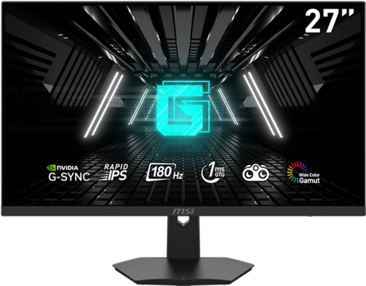 Монітор 27" MSI G274F FullHD Rapid IPS / 180 Hz / 1ms / 134% sRGB / G-sync Compatible / Night Vision / DP 1.2a / HDMI 2.0 (4711377040198) - зображення 1