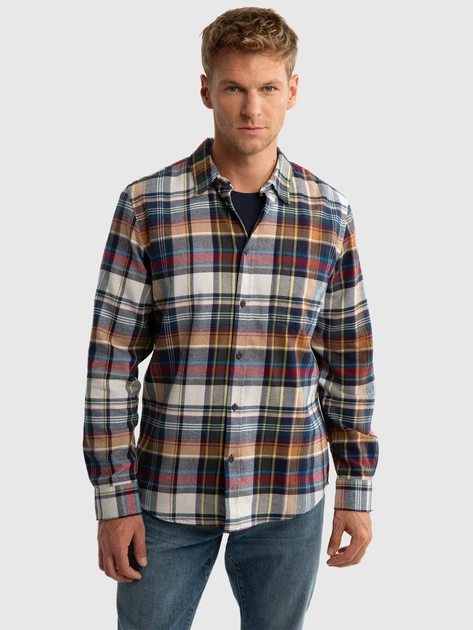 Сорочка бавовняна чоловіча Big Star Fileso 801 2XL Різнокольорова (5900714792510) - зображення 1