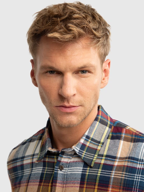 Сорочка бавовняна чоловіча Big Star Fileso 801 2XL Різнокольорова (5900714792510) - зображення 4