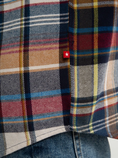 Сорочка бавовняна чоловіча Big Star Fileso 801 2XL Різнокольорова (5900714792510) - зображення 6