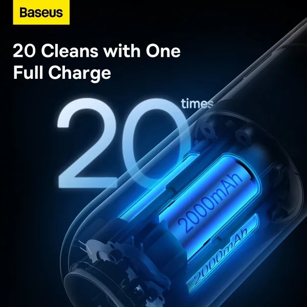 Автомобільний пилосос Baseus A2Pro Car Vacuum Cleaner(6000pa) White (VCAQ040002) - изображение 12