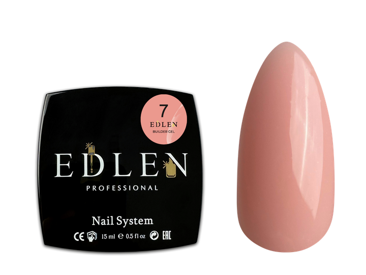 Моделюючий гель EDLEN Builder Gel №07 15 мл - Фото 1 Моделюючий гель EDLEN Builder Gel №07 15 мл - изображение 1