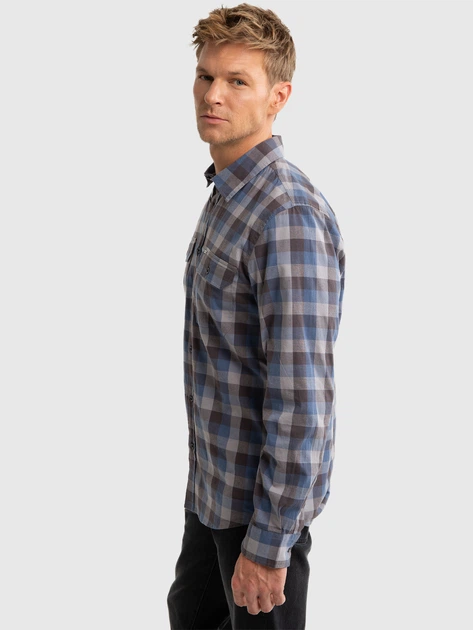 Сорочка бавовняна чоловіча Big Star Nevadi 401 L Синя (5900714779269) - зображення 6