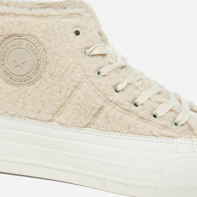 Жіночі кеди високі Big Star Oo274A444 801 41 Бежеві (5900714812775) - зображення 5